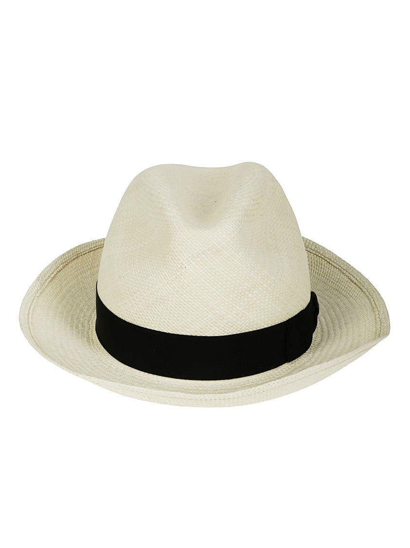 Borsalino Federico Panama Hat With Logo Band
