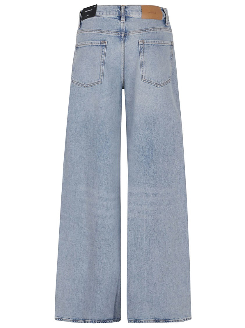 7 For All Mankind High-Waisted Wide-Leg Marie Denim Jeans