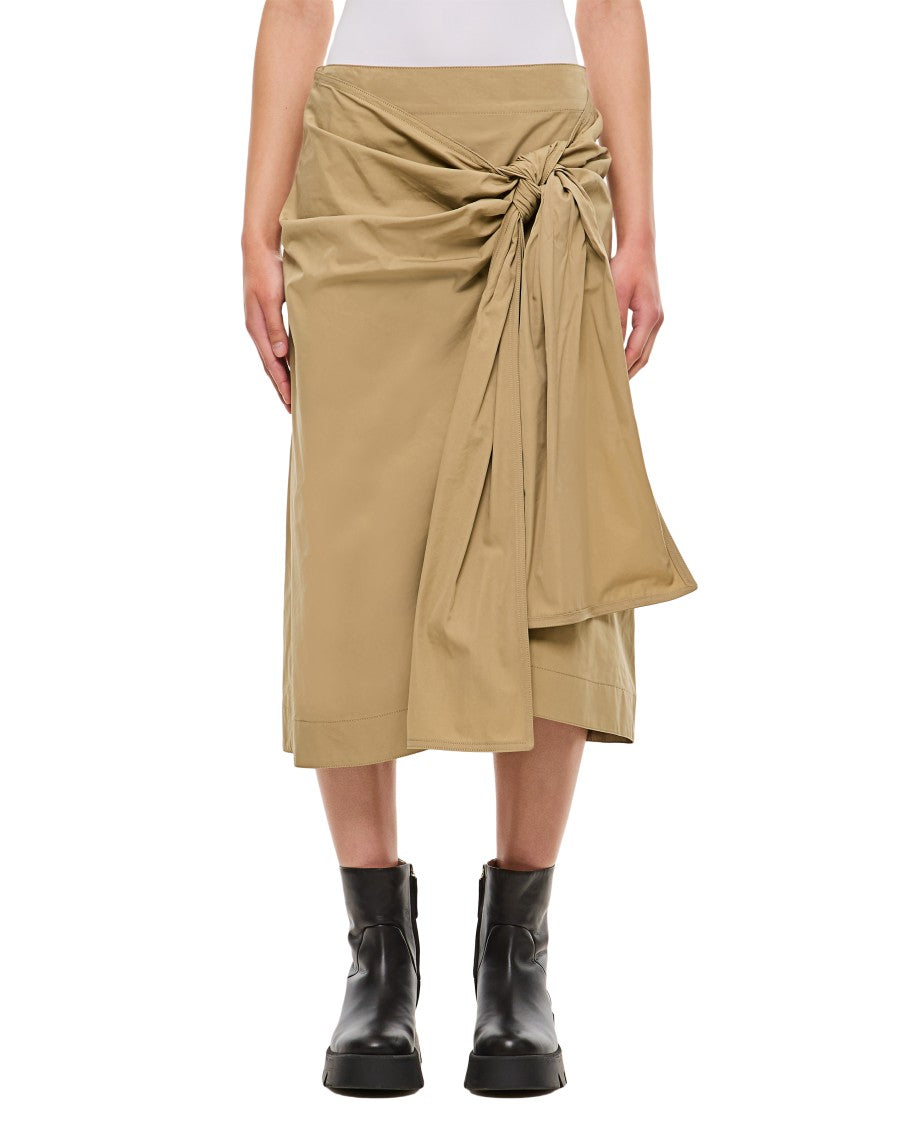 Bottega Veneta Cotton Skirt W/ Knot