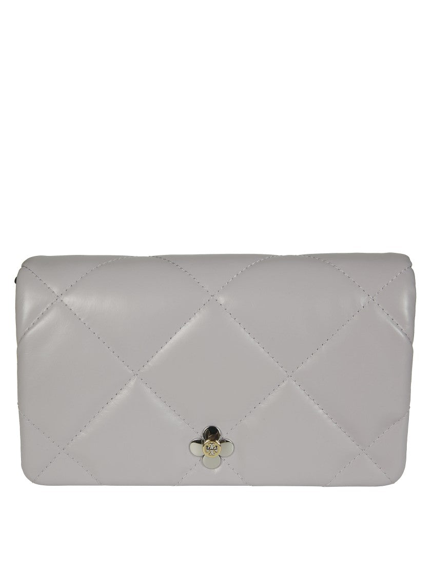 Tory Burch Kira Clover Crossbody Wallet With Jewel Closure