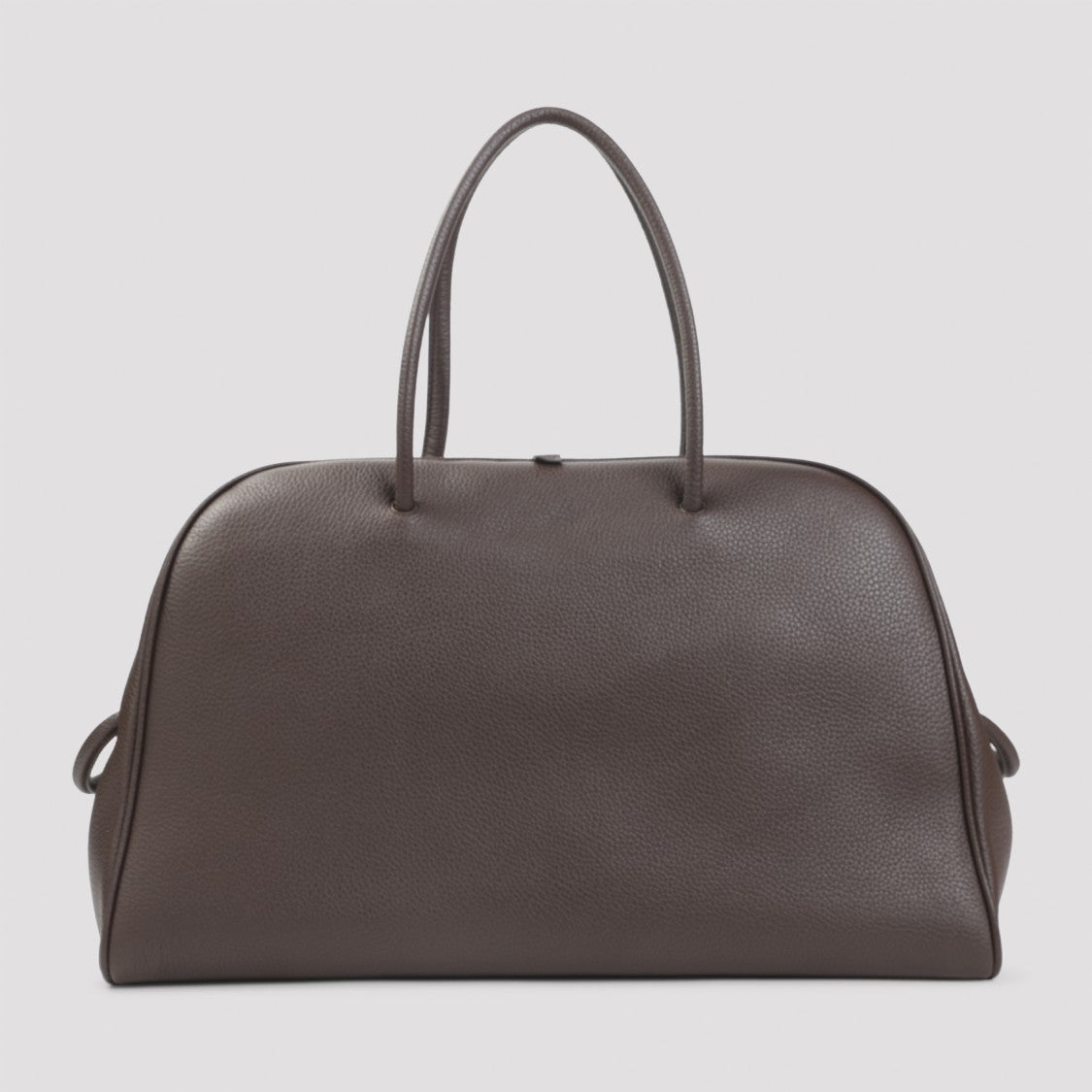 Jacquemus Brown Grained Leather Handbag With Minimalist Design