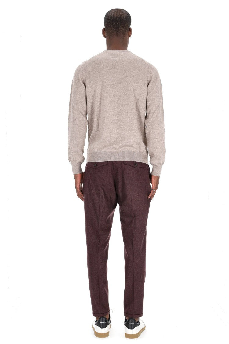 Barba Merino Wool Crewneck Sweater