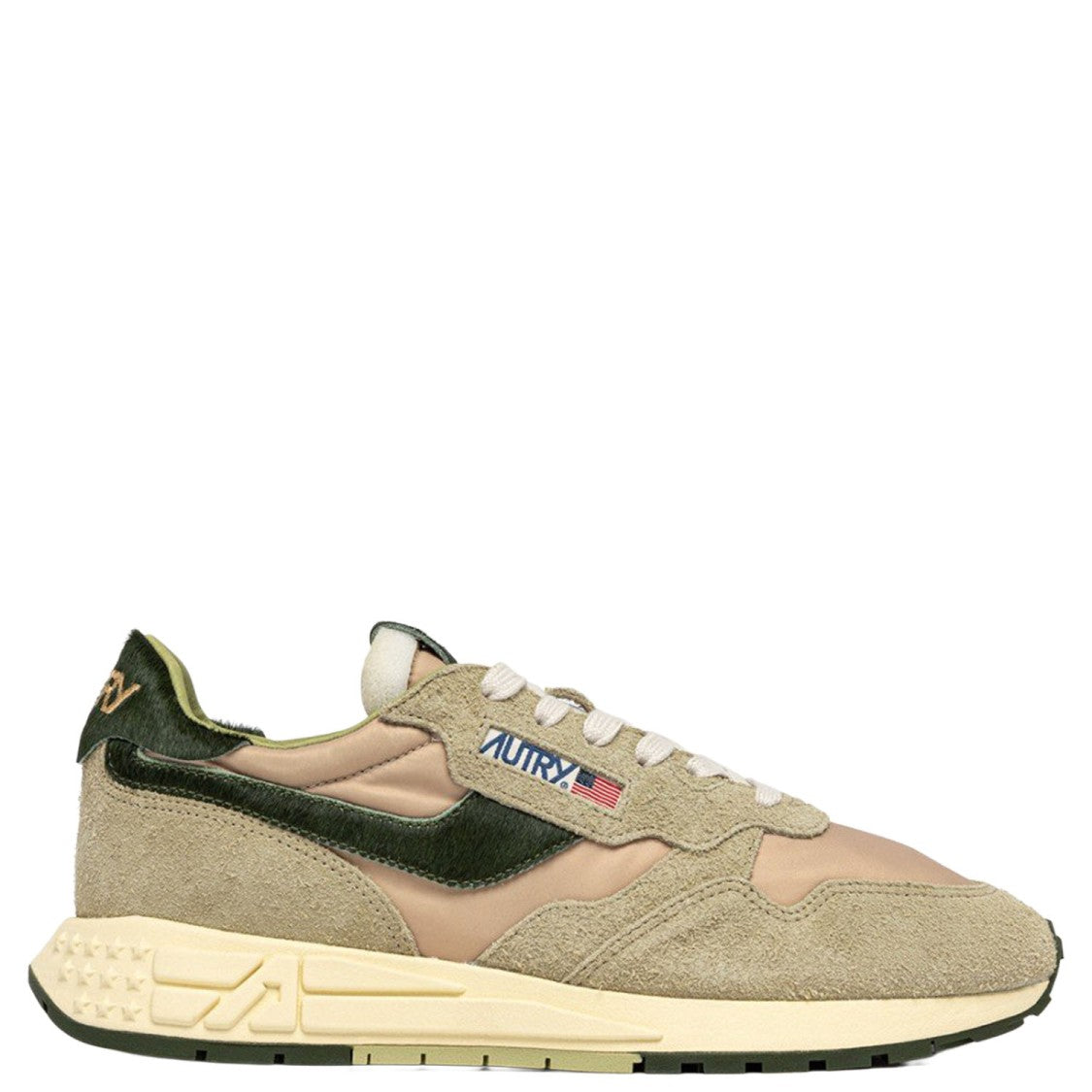 Autry Reelwind Low Nylon And Suede Sneakers