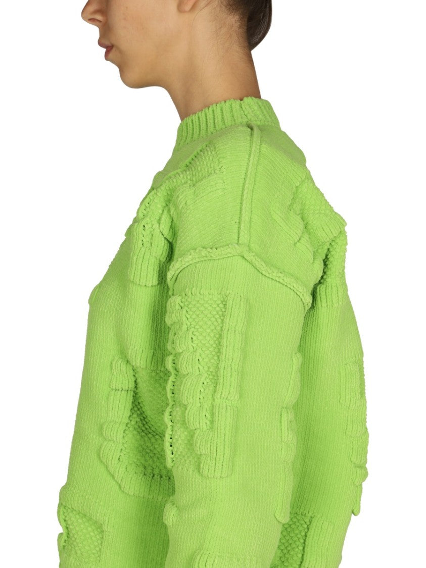 Bottega Veneta Textured Chenille Sweater With Allover Embossed Pattern
