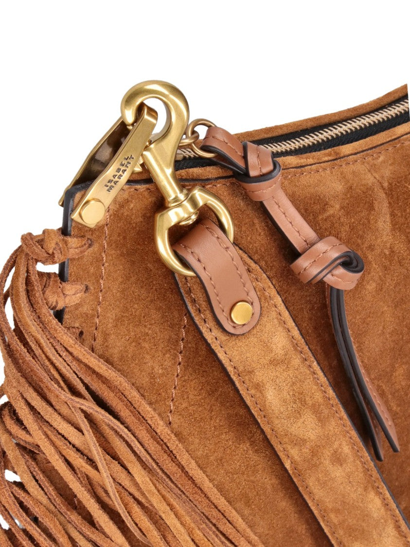 Isabel Marant Brown Oskan Soft Suede Shoulder Bag