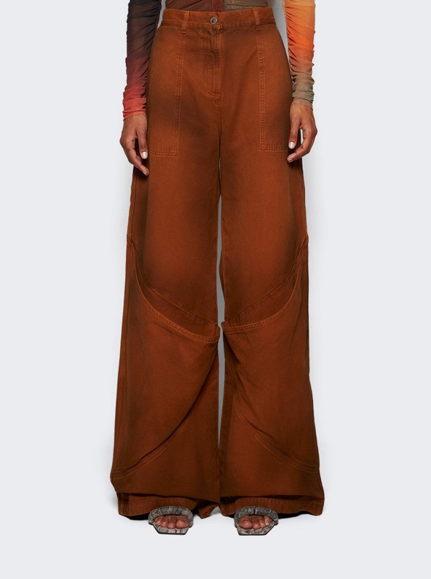 The Attico Long Pants Tobacco