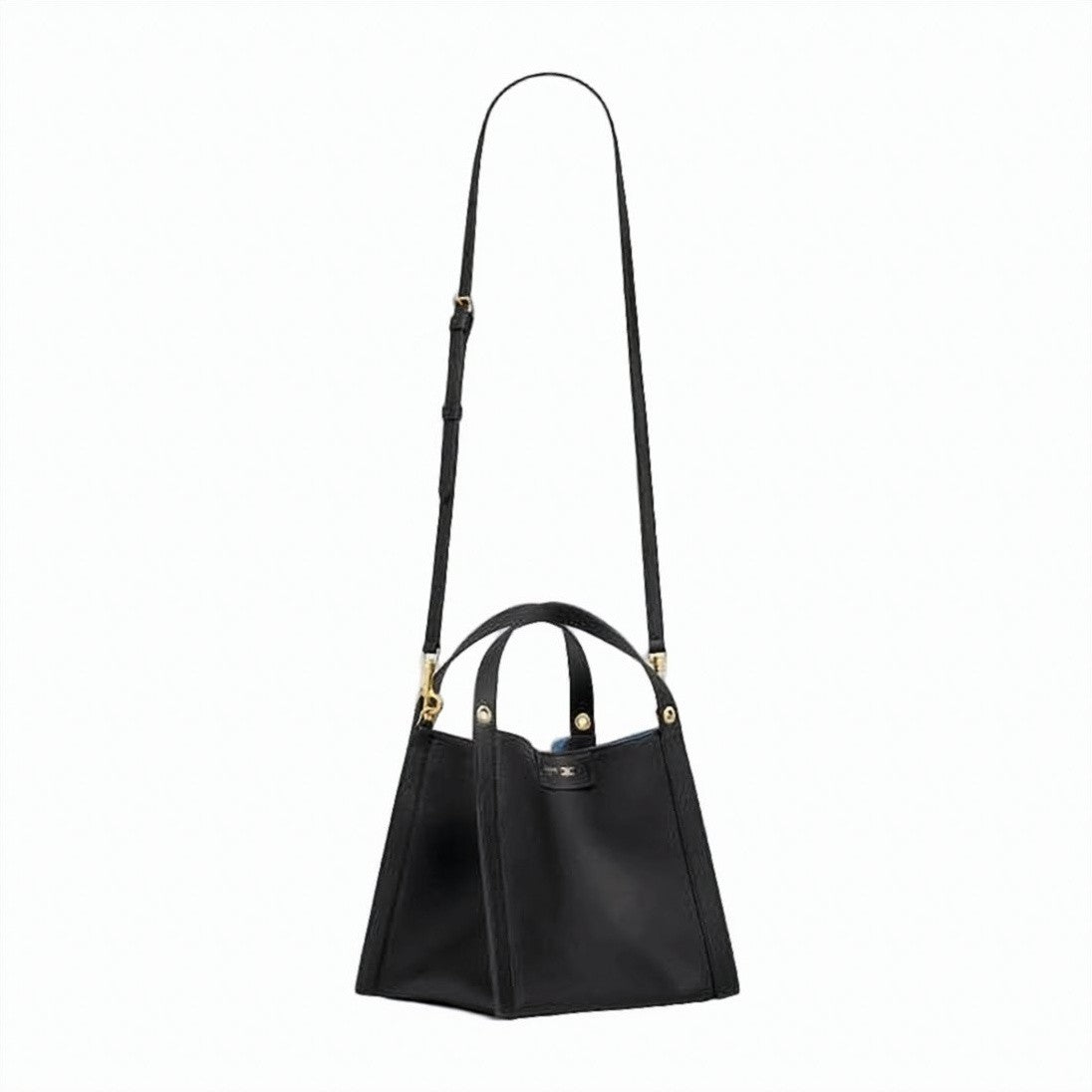 Celine Trapezoidal Tote Bag In Smooth Calf Leather With Suede Lining