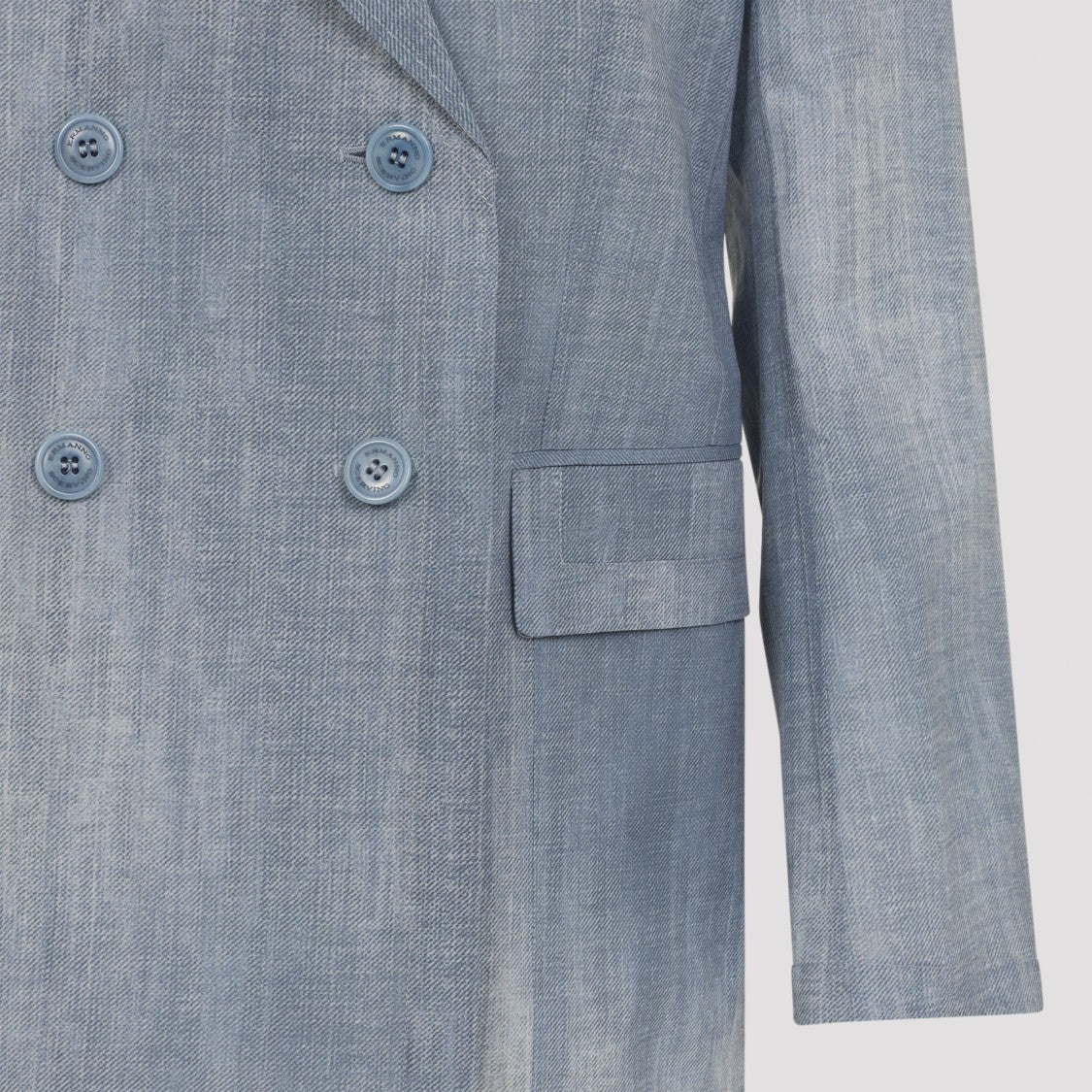 Ermanno Scervino Double-Breasted Blazer With Wide Lapels And Textured Finish