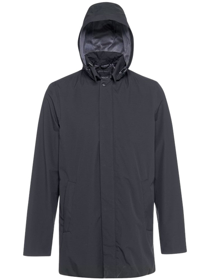 Geox Doray Matte Finish Hooded Men's Jacket