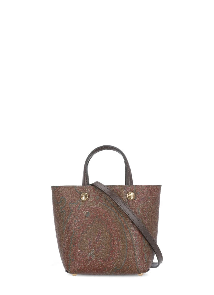 Etro Mini Essential Shoulder Bag With All-Over Paisley Pattern