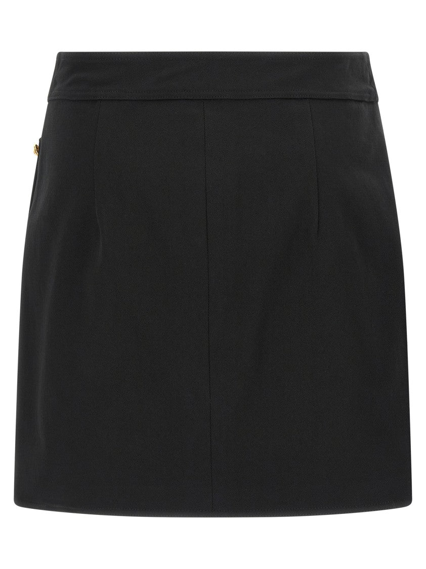 Elisabetta Franchi Jewel Button Skirt