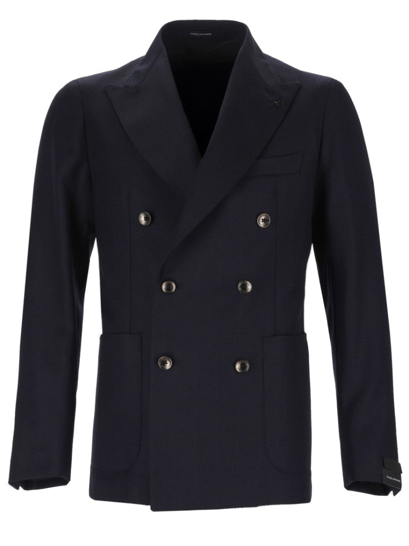Tagliatore Montecarlo Virgin Wool Structured Blazer