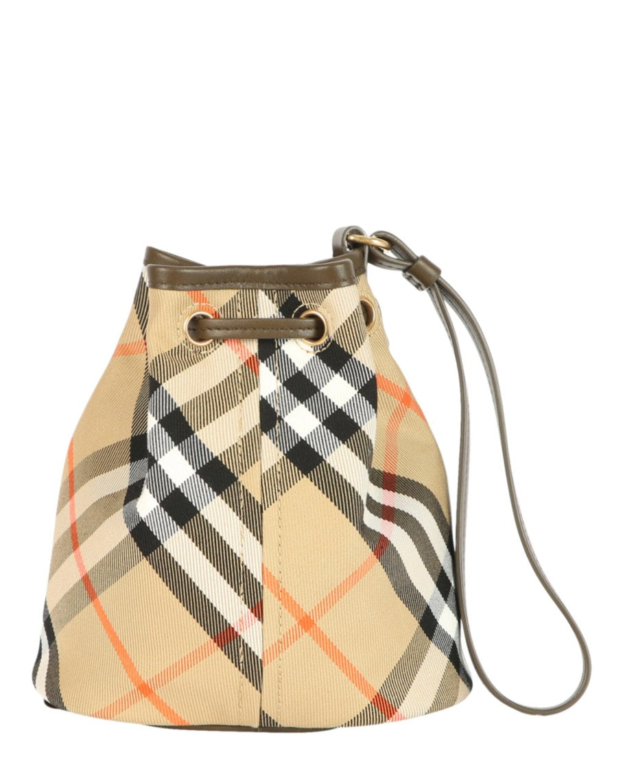 Burberry Check Drawstring Pouch