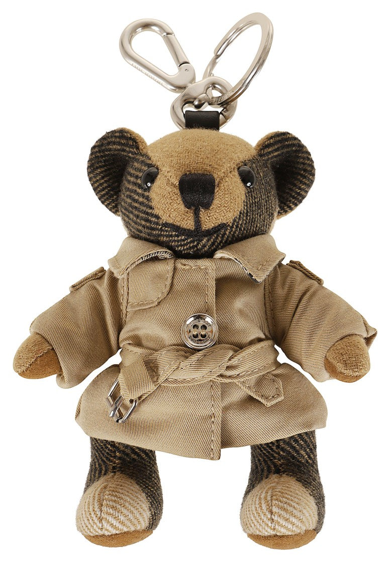 Burberry Ls Thomas Bear Cashmere Trench Coat Keyring