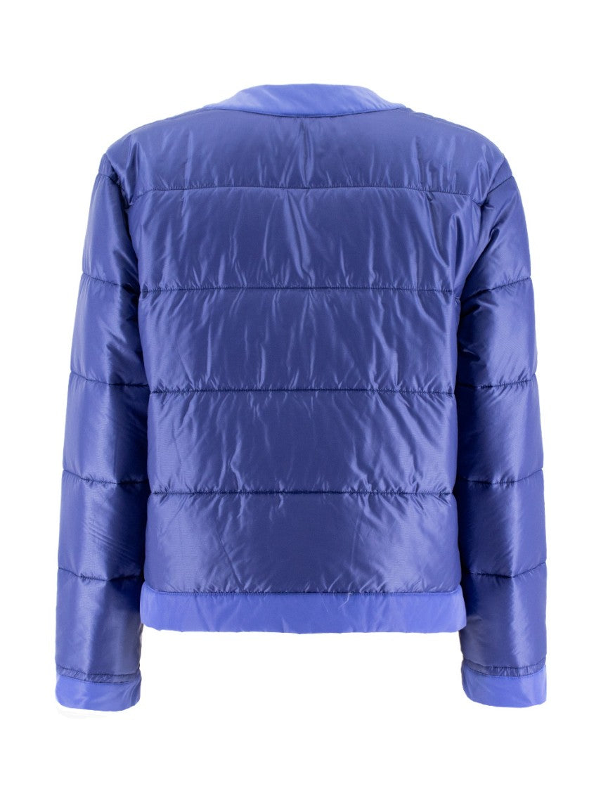 Aspesi Quilted Lavender Jacket With Snap Button Closure