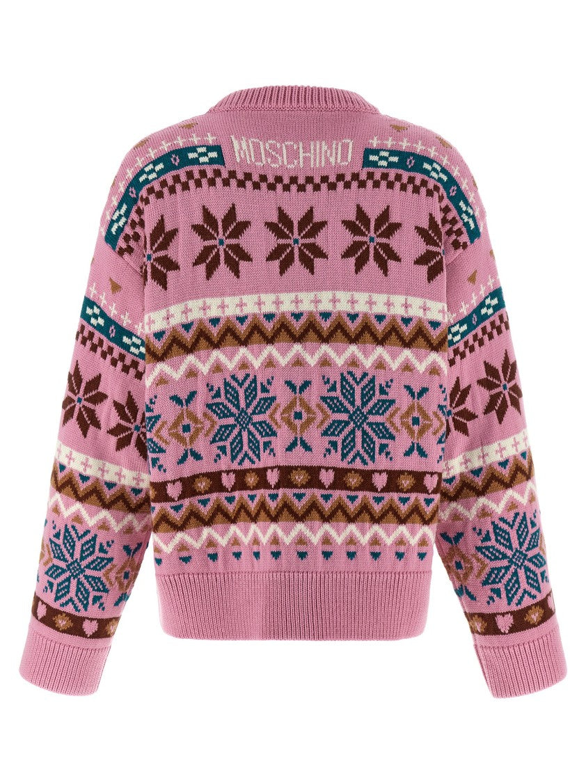 Moschino Intarsia Wool Sweater