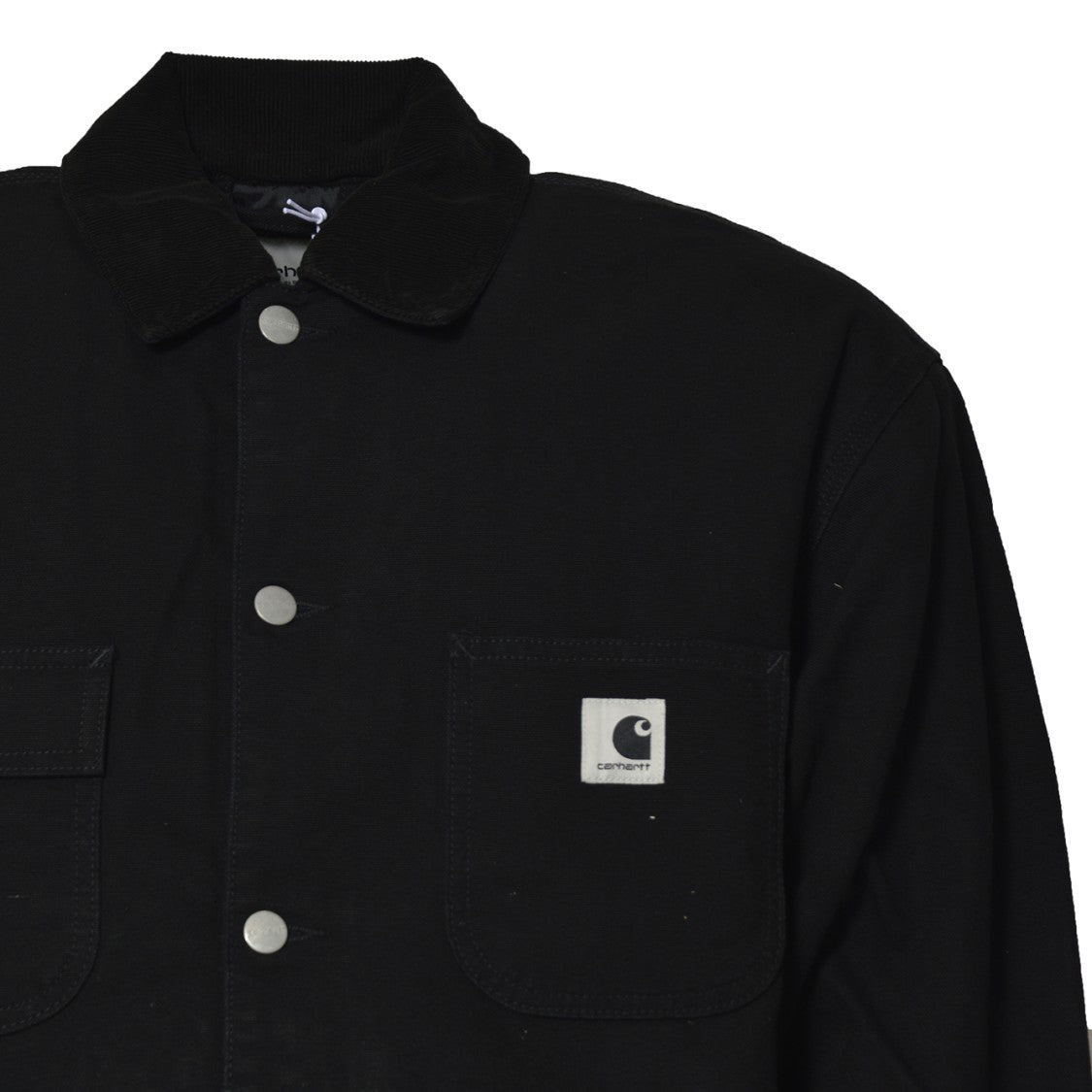Carhartt Wip Structured Short Coat With Button-Up Front And Flap Pockets