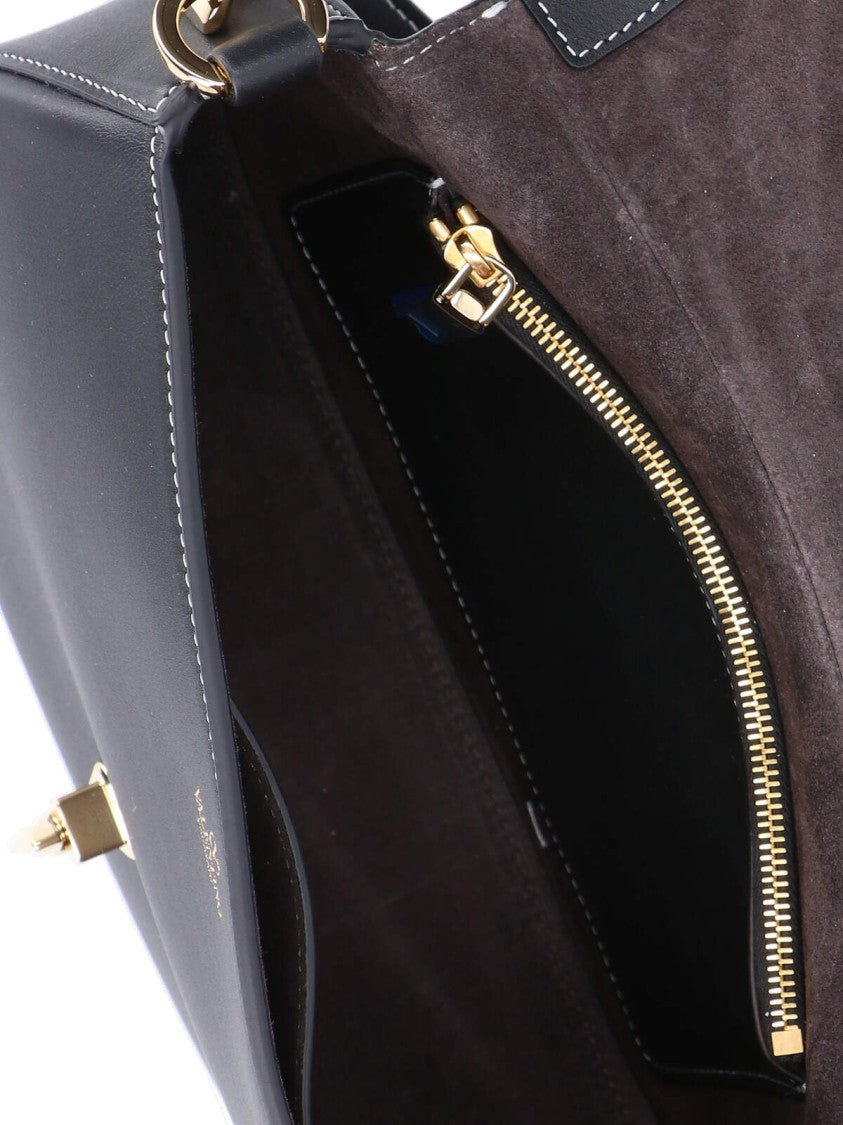 Valentino Garavani Small 'Ohval' Shoulder Bag – Black