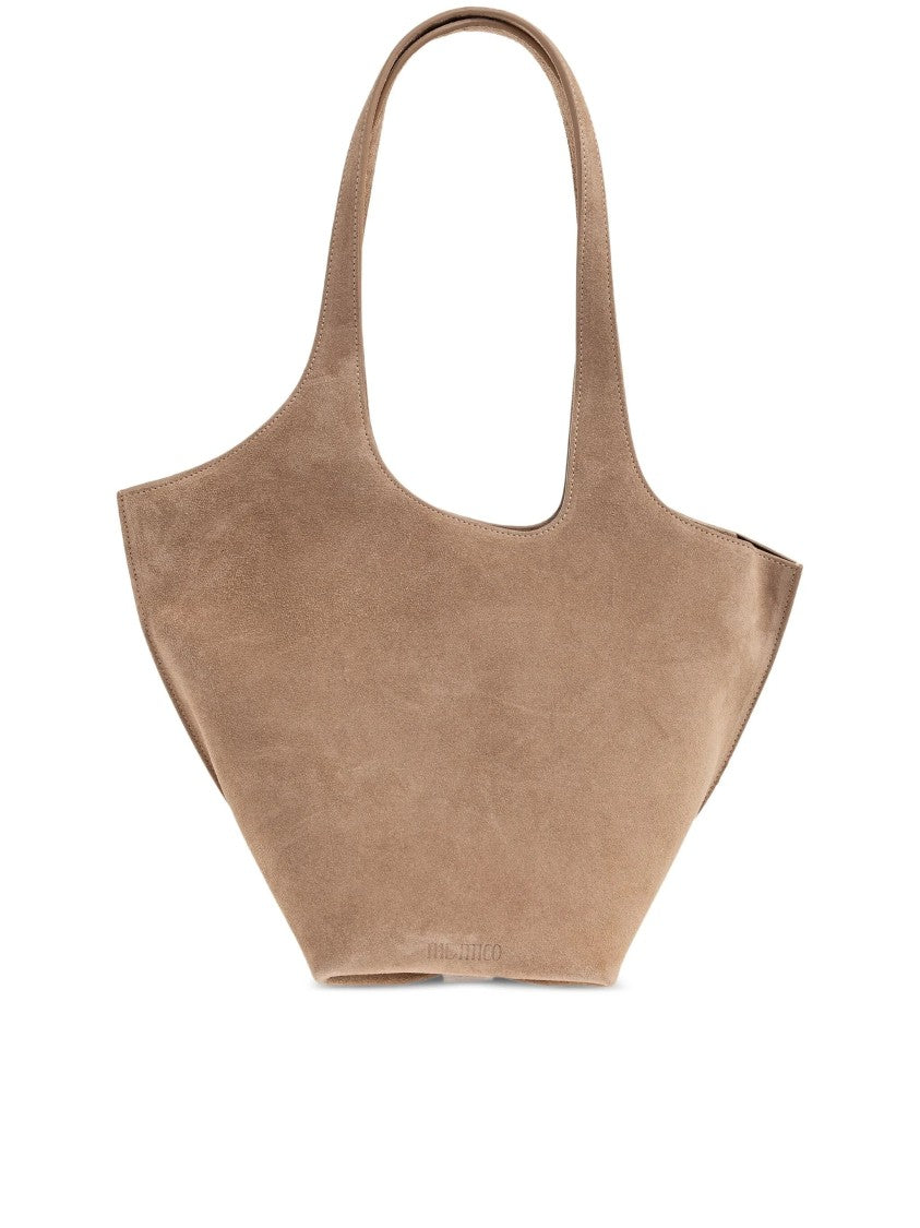The Attico Suede La Scoop Medium Silhouette Tote Bag