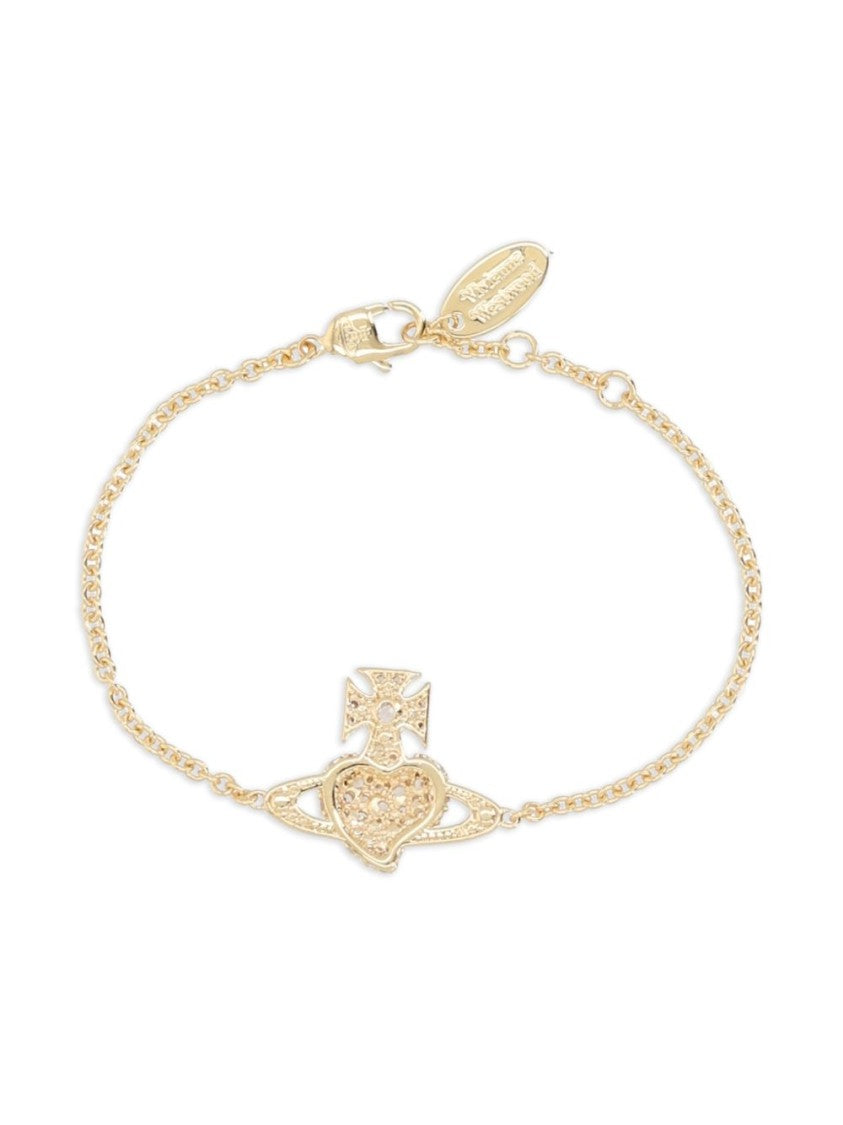 Vivienne Westwood Gold Silk And Nylon Bracelet