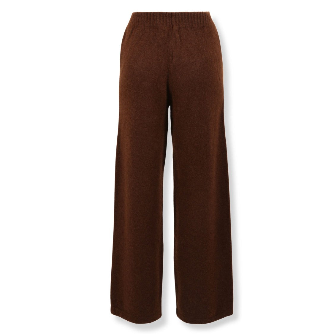 Laneus Textured Knit Straight-Leg Pants With Smooth Waistband