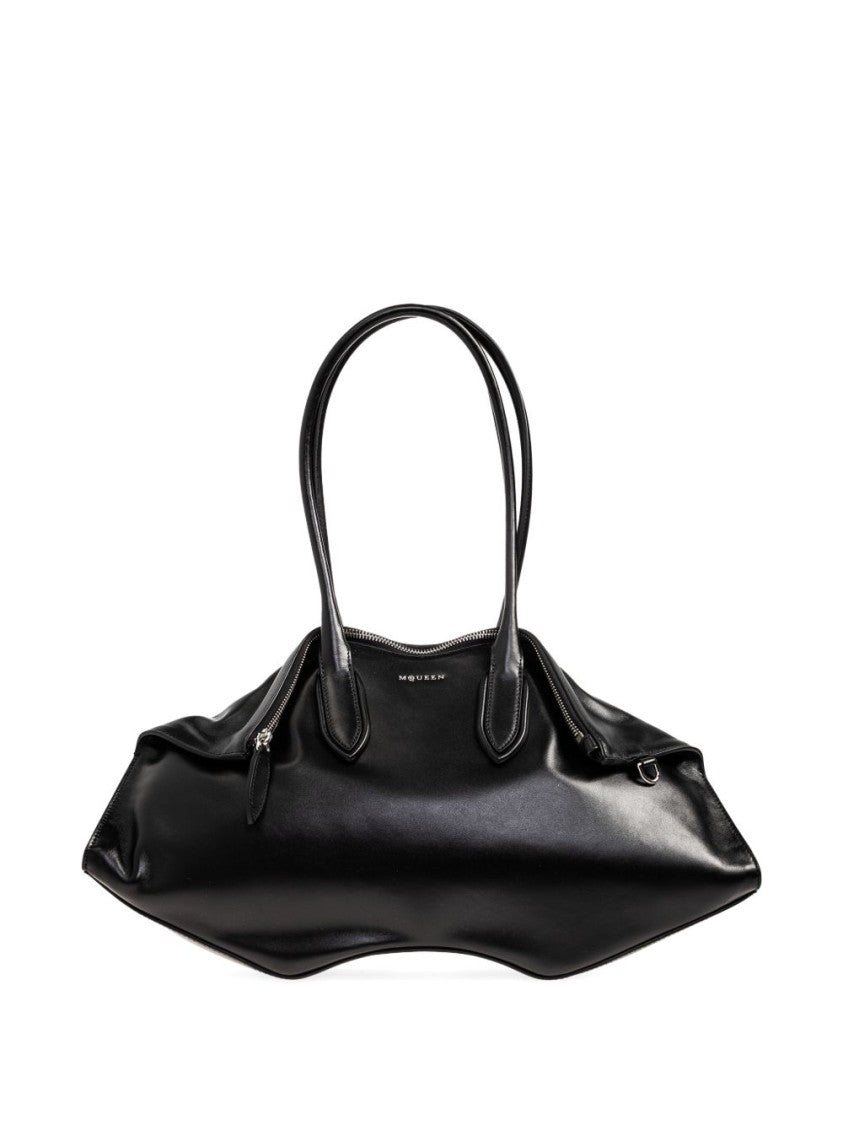 Alexander Mcqueen Elongated Silhouette Calfskin Leather Bag