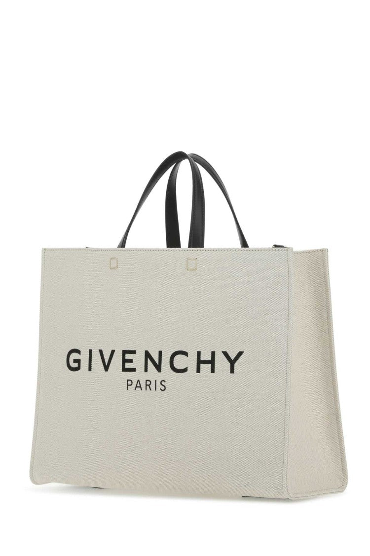 Givenchy Ivory Canvas Medium G Shopping Bag
