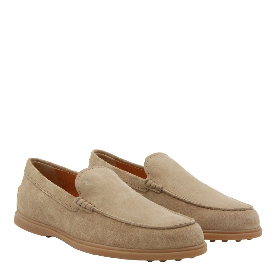 Tod's Sleek Suede Loafers With Rounded Toe