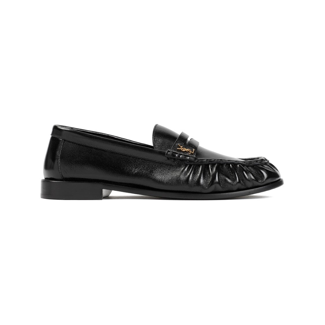 Saint Laurent 15 Black Lamb Leather Le Loafers