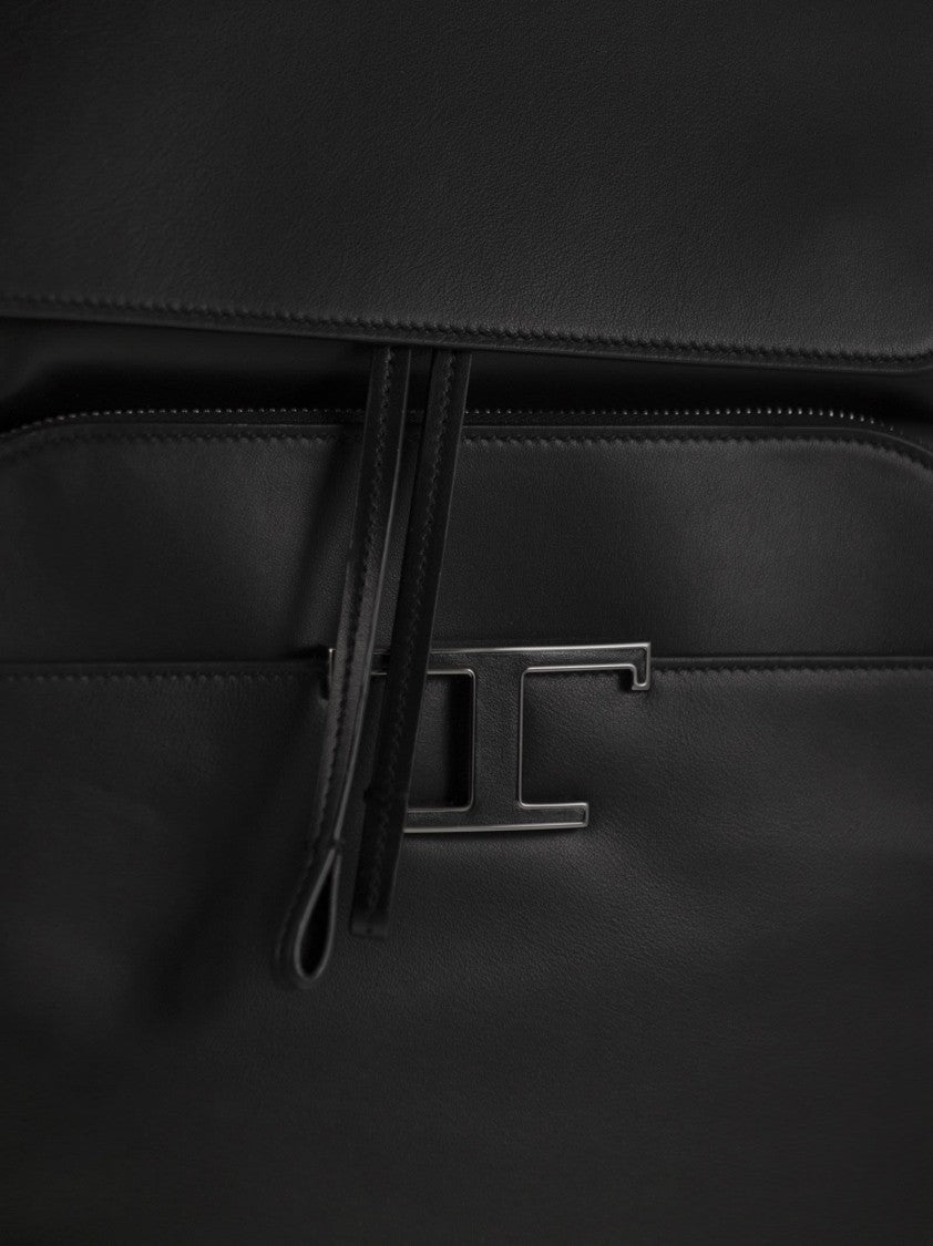 Tod's T Timeless Medium Leather Backpack