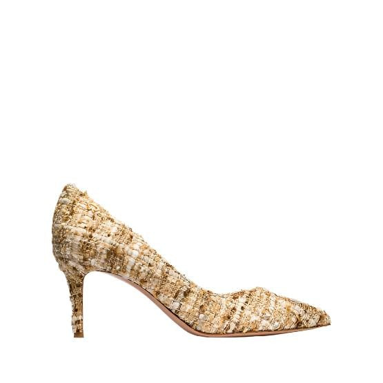 Gianvito Rossi Boucle Nude Pumps 70