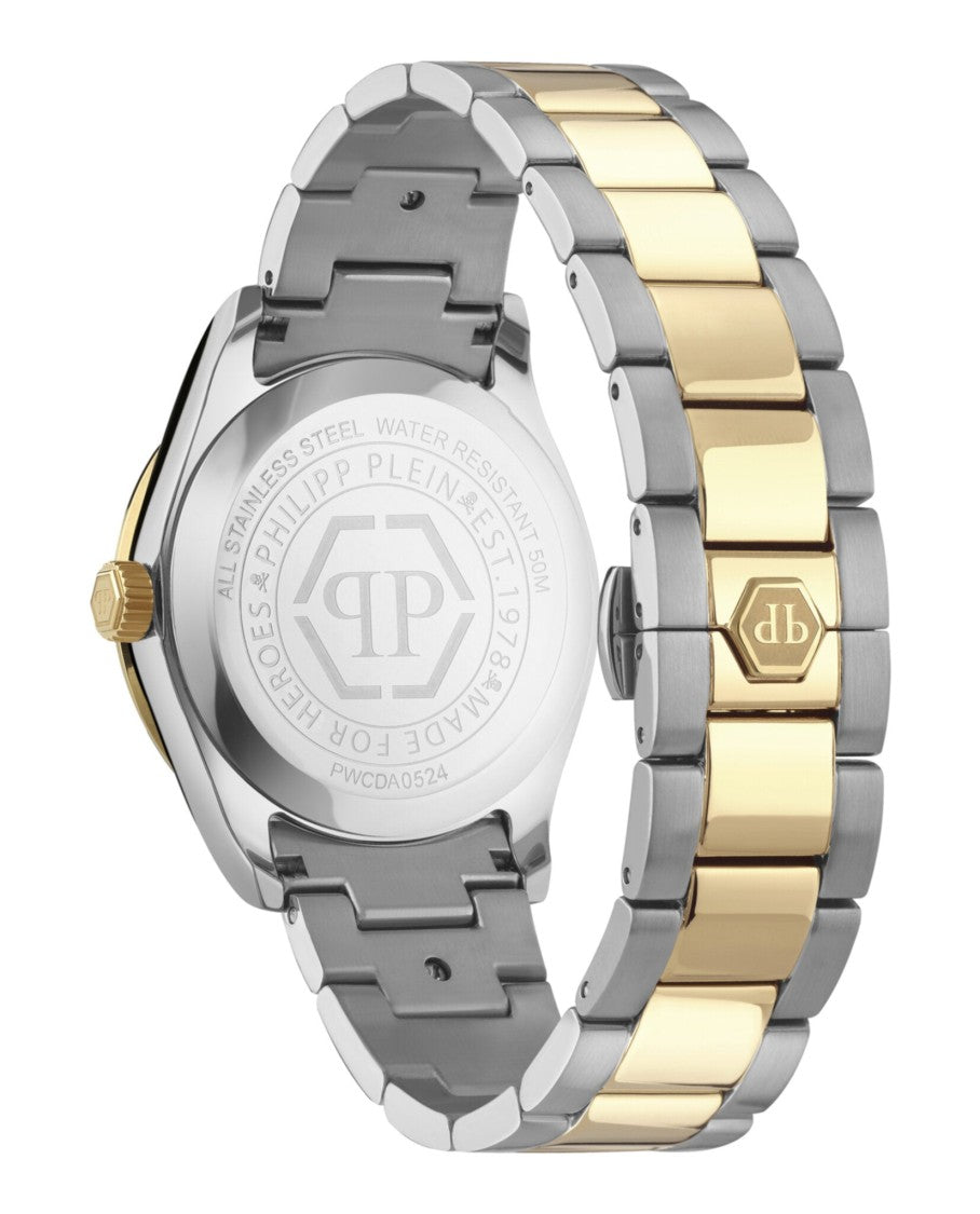 Philipp Plein Queen Crystal Watch With Two-Tone Case