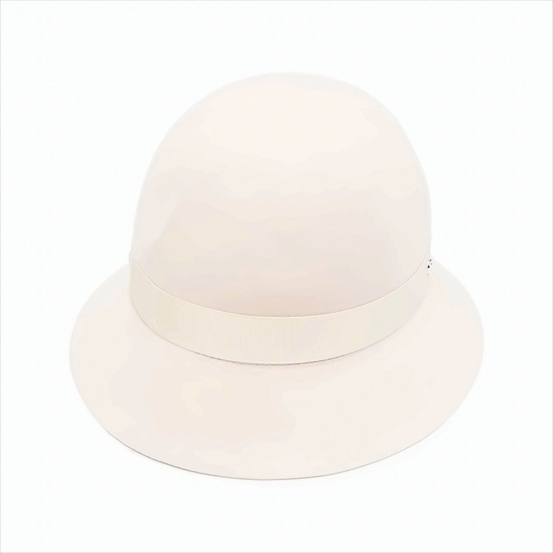 Helen Kaminski Elegant Ecru Merino Wool Cloche Hat