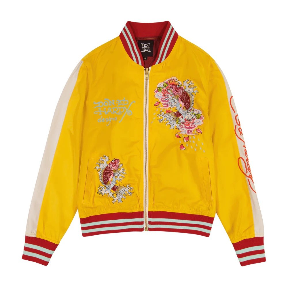 Ed Hardy Koi Cranes Souvenir Jacket - Ehws7100-3