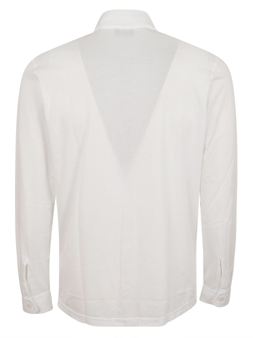 Barba Napoli Button-Down Oversized White Shirt