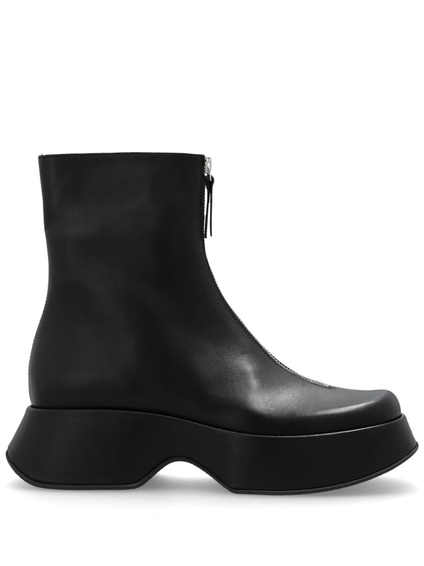 Vic Matié Ankle Boots With High Wedge Sole