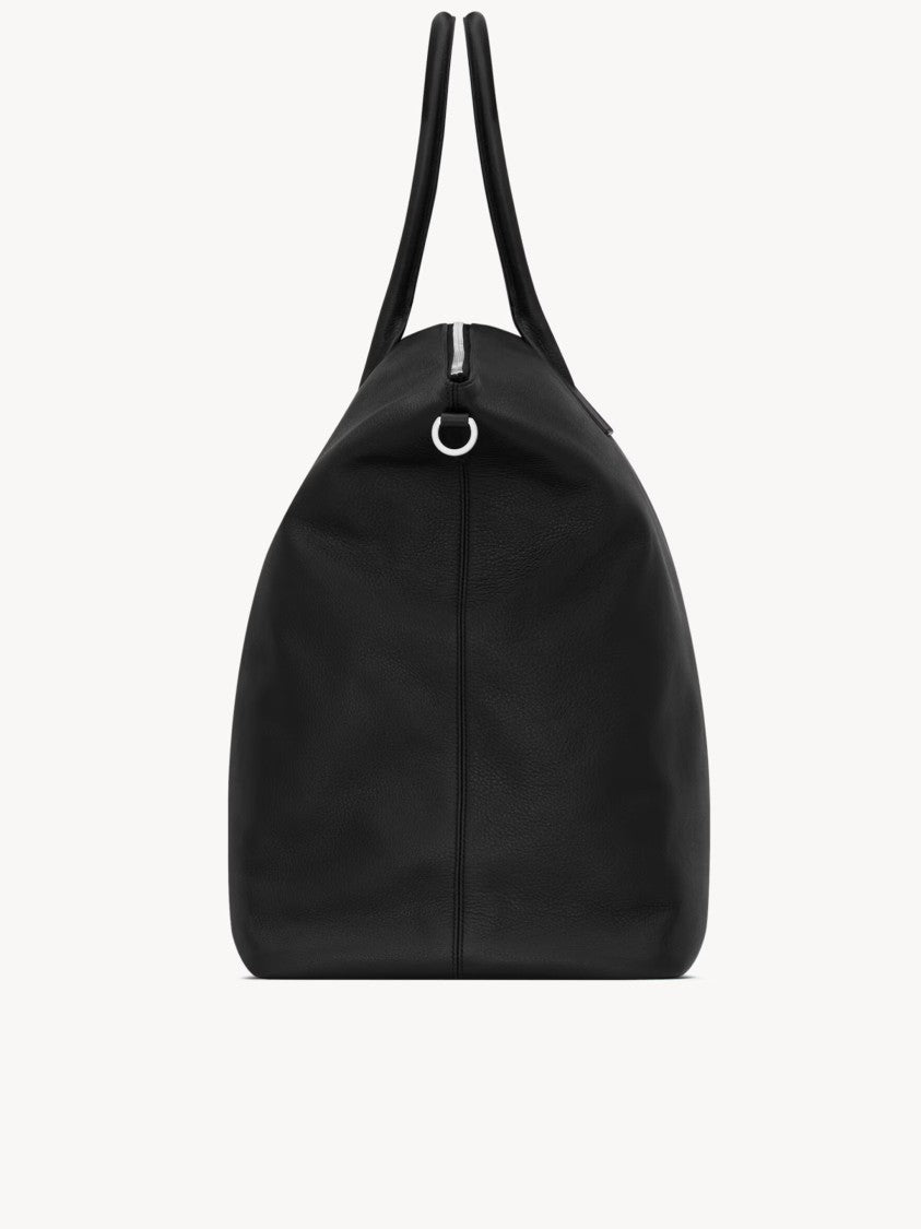 Saint Laurent Black Bowling Rectangular Leather Duffle