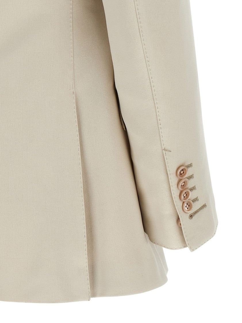 Tom Ford Structured Double-Breasted Blazer With Mother-Of-Pearl Buttons