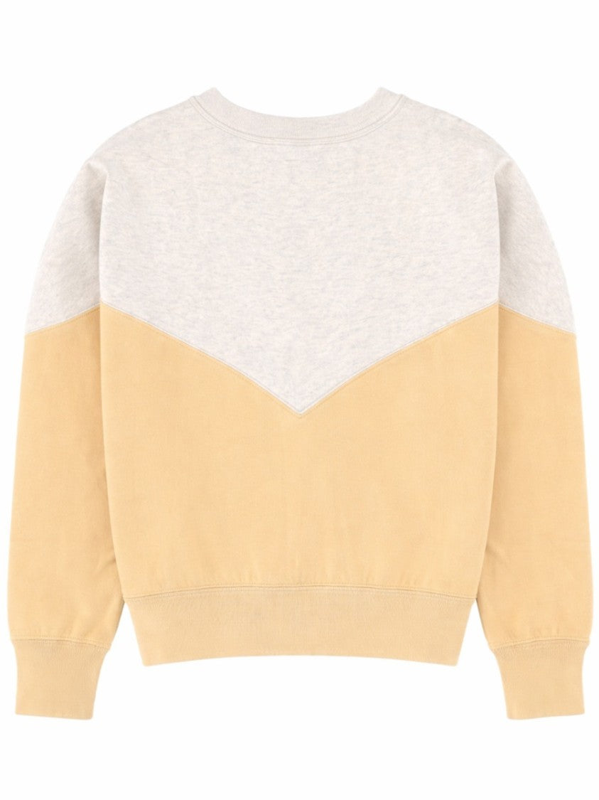 Isabel Marant Étoile Houston Two-Tone Beige Yellow Sweatshirt