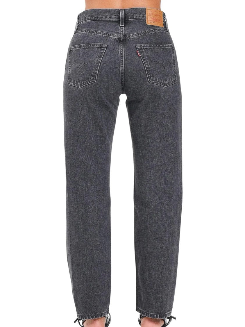 Levi's Black Cotton Studded Jeans