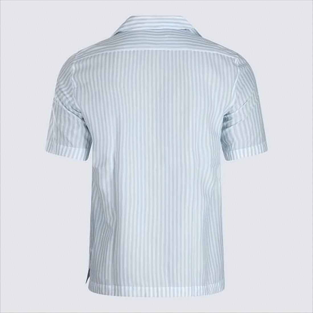 Lardini Vertical Striped Short-Sleeved Shirt