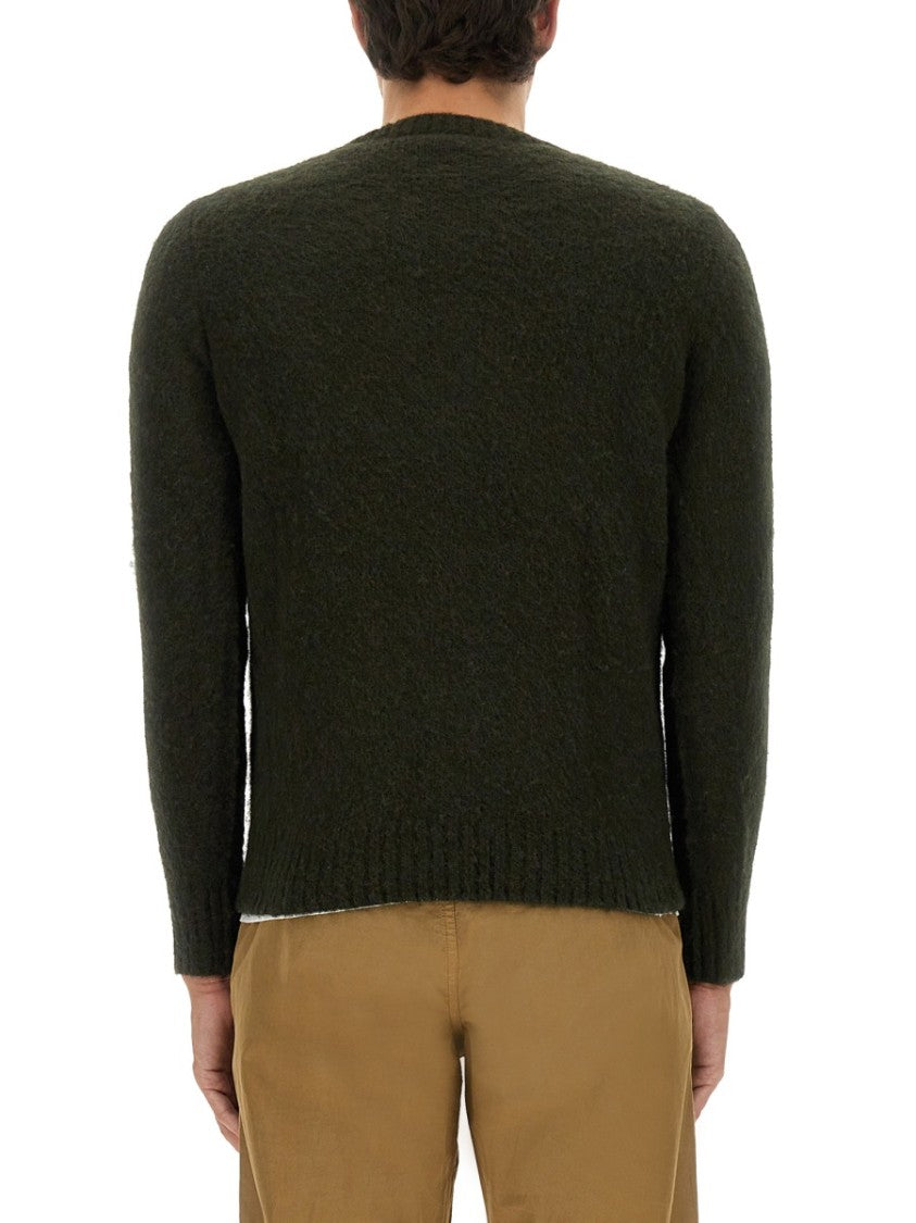 Aspesi Relaxed Fit Wool Jersey Sweater