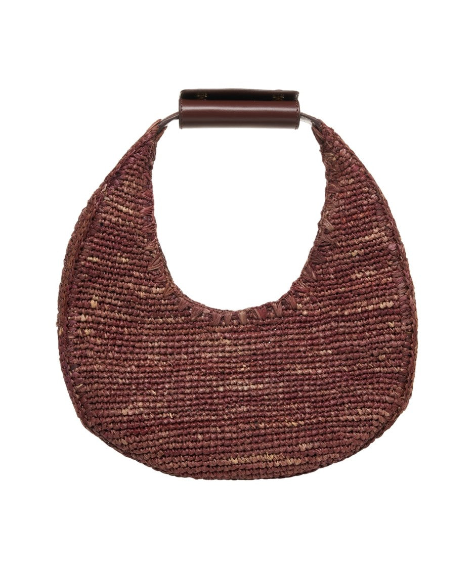 Staud Raffia Moon Bag