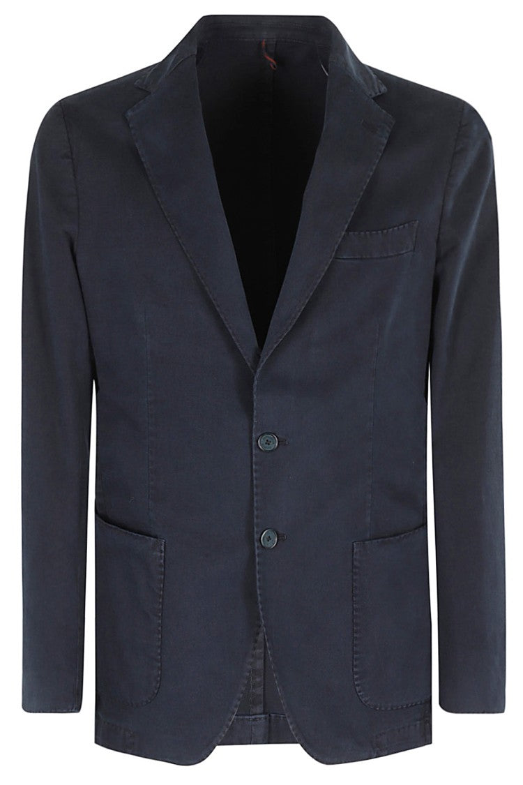 Santaniello Blue Brushed Gabardine Jacket