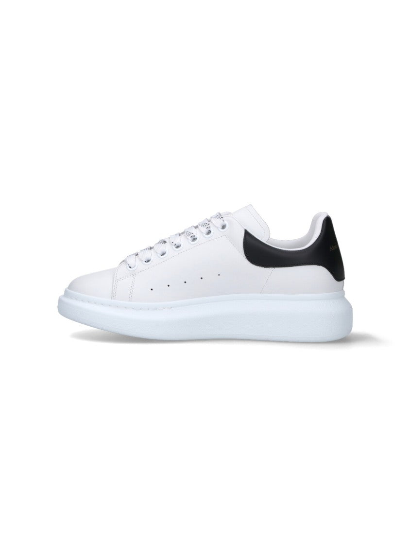 Alexander Mcqueen White Oversize Platform Leather Sneakers