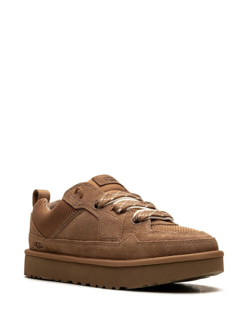 Ugg Low-Top Sneakers With Leather-Textile Blend