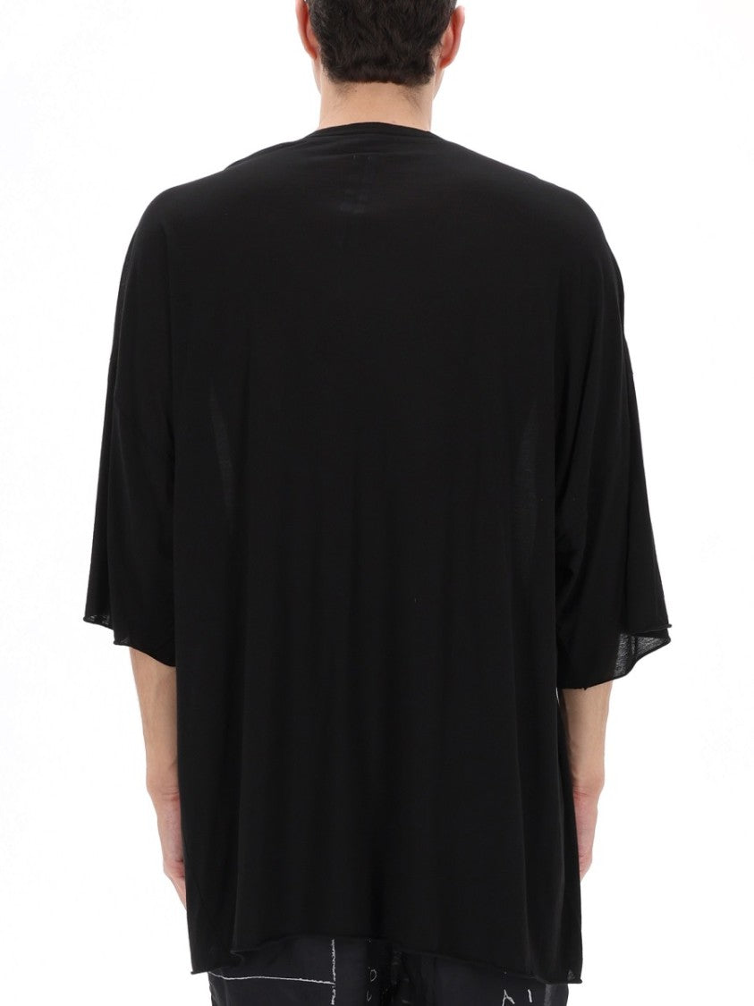 Rick Owens Tommy Black V-Neck T-Shirt