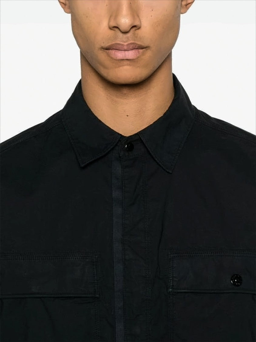 Stone Island Long-Sleeve Shirt With Concealed Placket