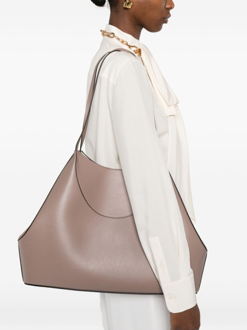 Givenchy Beige Large Curved Edge Silk Tote