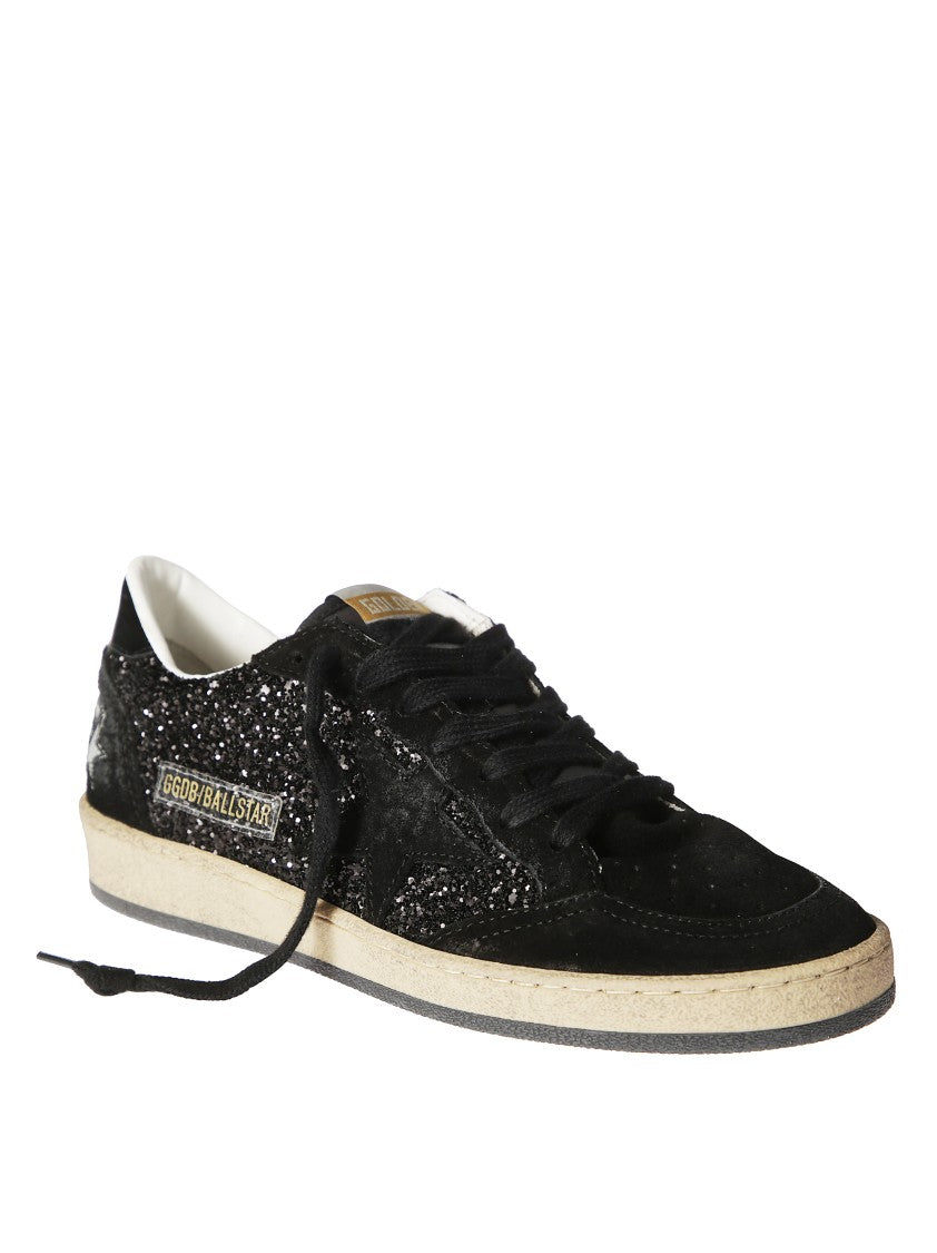 Golden Goose Ballstar Glitter Upper Nylon Sneakers